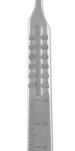 Scalpel handle #4 with cm Marking