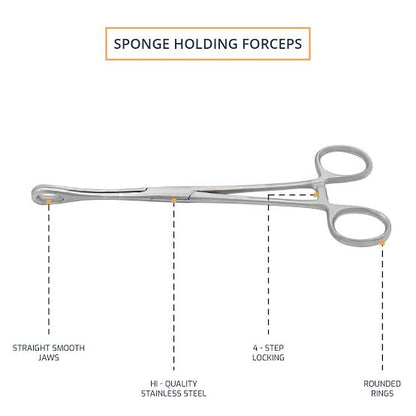 Forester Sponge Forceps 9.5"