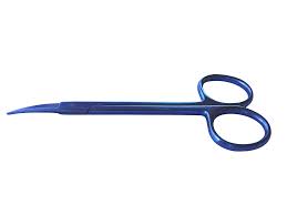 Iris Scissor 4.5” Round Body Titanium Curved