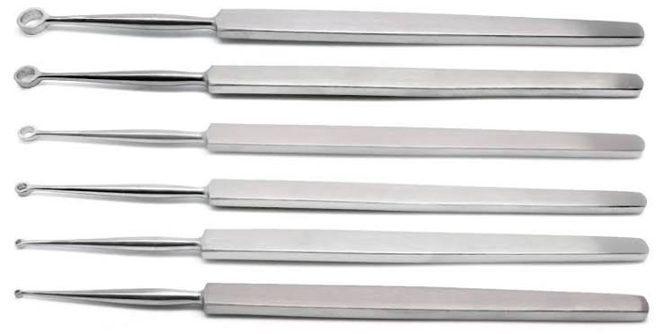 Fox Dermal Curette 5.75” Round 6mm