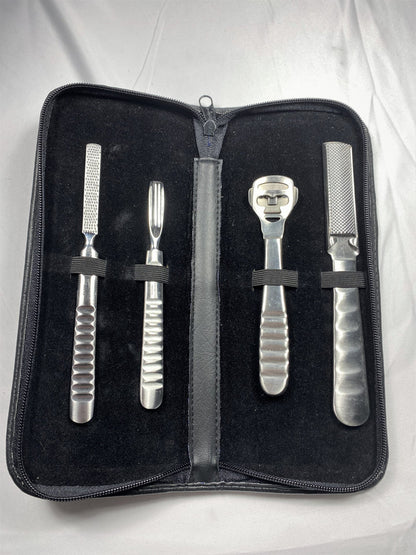 Foot Care Set of 4 in Zipper Case