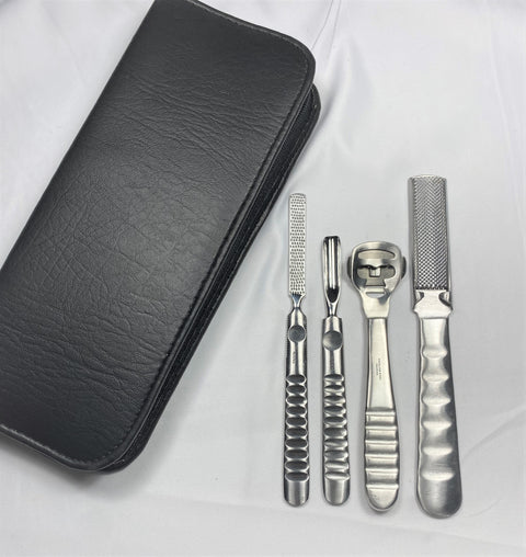 Foot Care Set of 4 in Zipper Case
