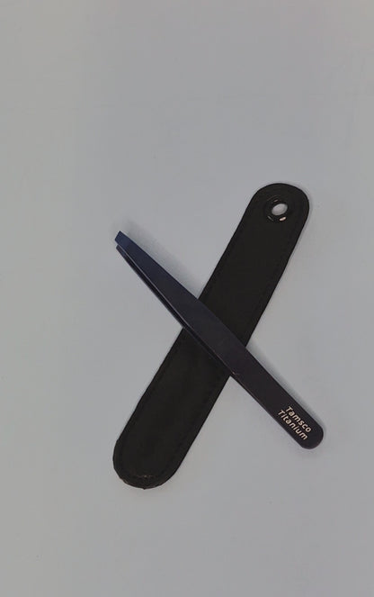 Titanium Eyebrow Tweezers 4" Angled