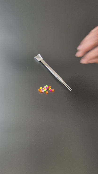 Beading Tweezer with Scoop 6" stainless steel