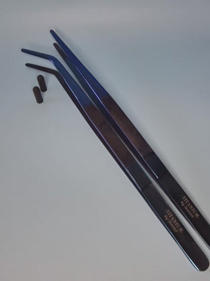 Titanium Aquarium Tongs 15" Set (2)