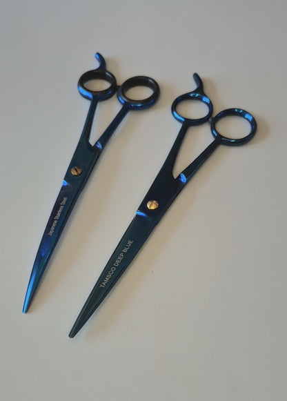 Barber Grooming Shears 7.5" (Blue)