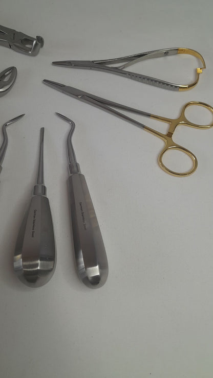 Set of 9 Dental Extraction Forcep