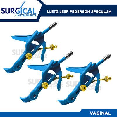 Pederson Vaginal Speculum (small, medium, large) Blue coated, non-conducive, LEEP