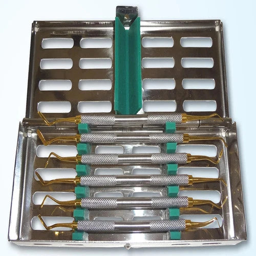 Tamsco Composite Instrument  Gracey Set of 6 (Gold Plated)
