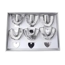 Tamsco Set of 6 Impression Trays (S,M,L) Perforated - 3 Upper & 3 Lower