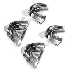 Tamsco Set of 4 Impression Trays (M,L) Solid - 2 Upper & 2 Lower