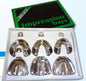 Tamsco Set of 6 (S,M,L) Solid - 3 Upper & 3 Lower