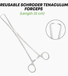Schroeder Tenaculum Forcep Straight 9.5”