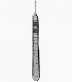 Scalpel handle #4 with cm Marking