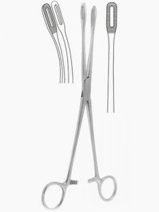 Rampley Sponge Forceps Straight 10"