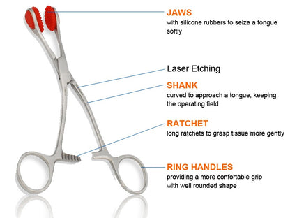 Young Tongue Seizing Forcep 6.25”