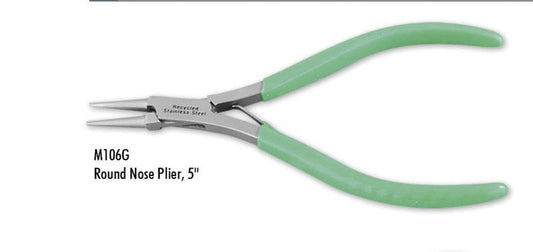 Tamsco Round Nose Plier, 5" Recycled Stainless Steel