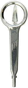 Tweezers Pointed with Magnify Glass 4-Inch, Magnify Tweezers, 5 Times Genuine Magnify, Stainless steel Tweezers, Precision Points
