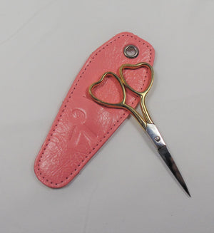 Needle Point Scissor Heart themed 3.5" inches (Handmade)