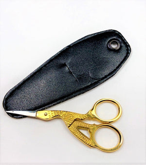 Stork Scissor 4" gold plated (from USA)