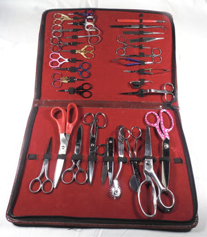 Master collection of sewing scissors and tools (30) from USA