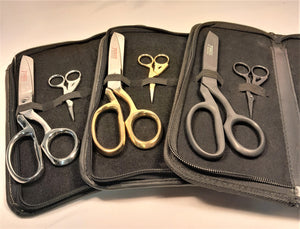 Sewing Scissor collection of 4 (matte black premium)