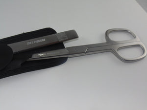Office Shear and Letter Opener in Leather Sheath 9"