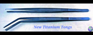 Titanium Aquarium Tongs 15" Set (2)
